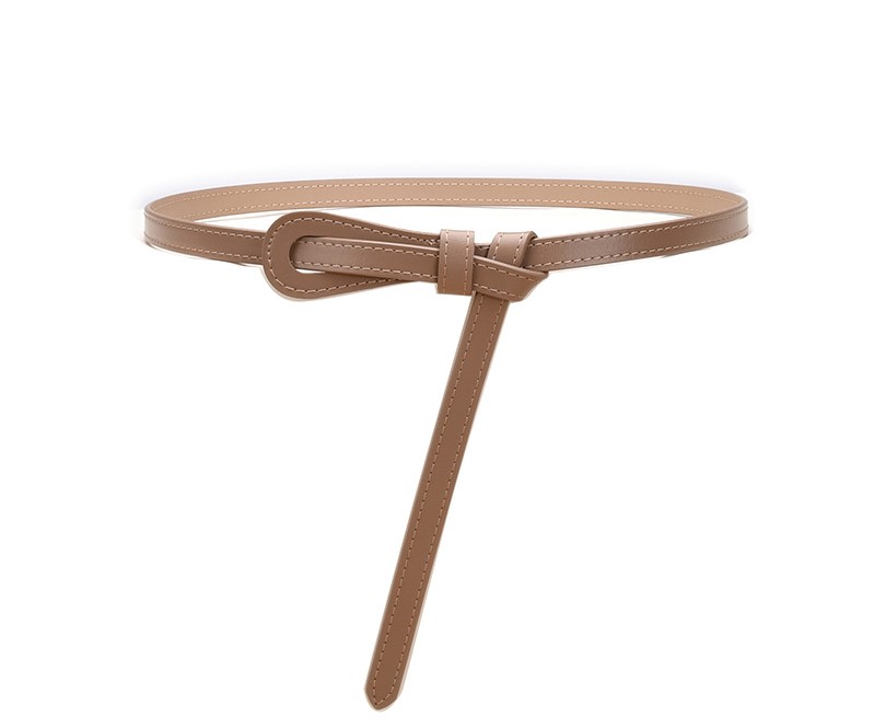New-Ladies-Leather-Thin-Belt-Non-porous-11