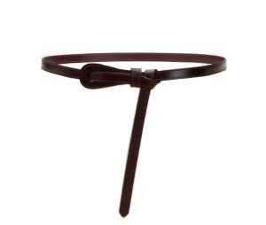 New-Ladies-Leather-Thin-Belt-Non-porous-13
