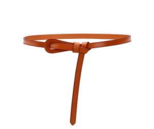 New-Ladies-Leather-Thin-Belt-Non-porous-6
